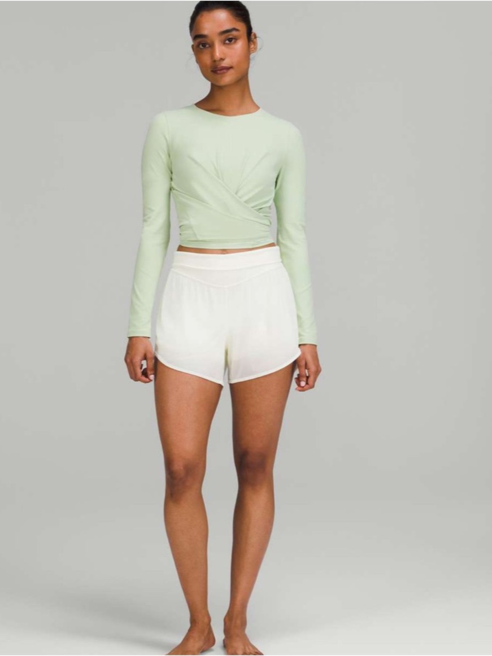 NWT Lululemon Time to Restore Nulu Long Sleeve Shirt Mint Green
